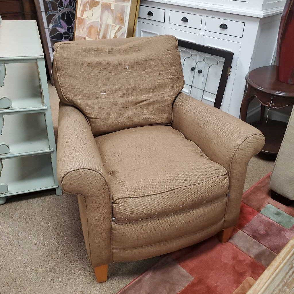 Down filled arm chair