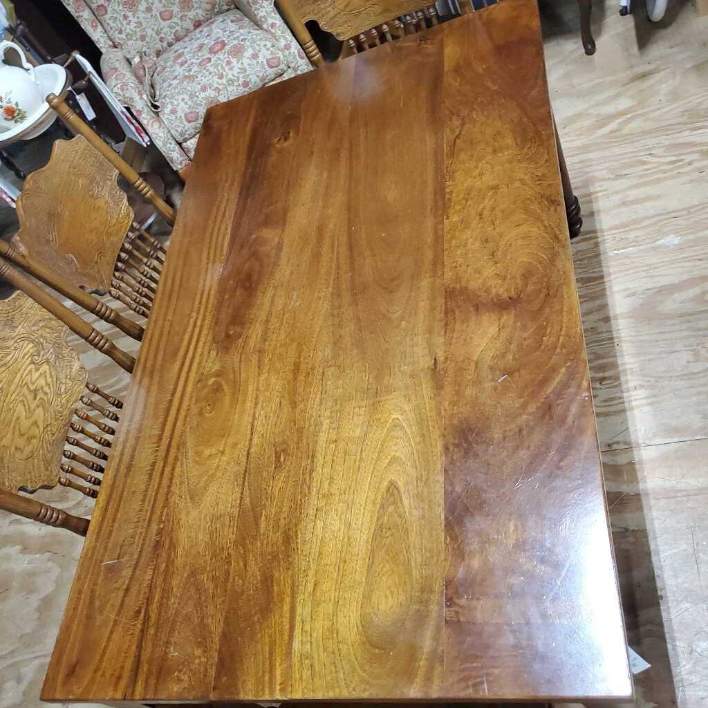 Wood table with 1 drawer