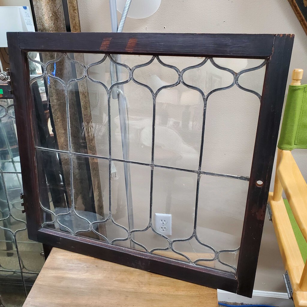 Leaded Glass Window Cabinet Door