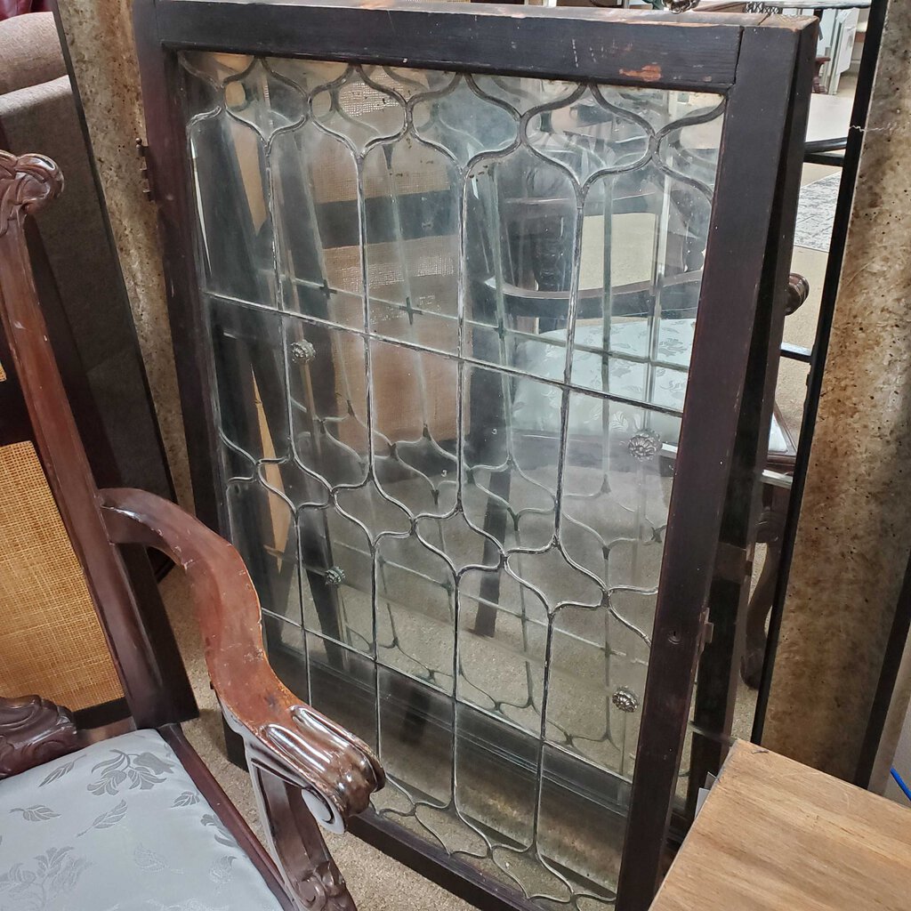 Leaded Glass Window Cabinet Door