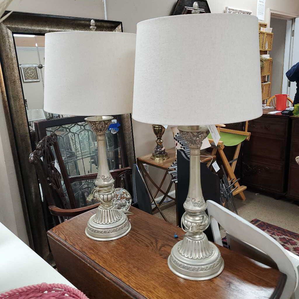 Pair french country lamps