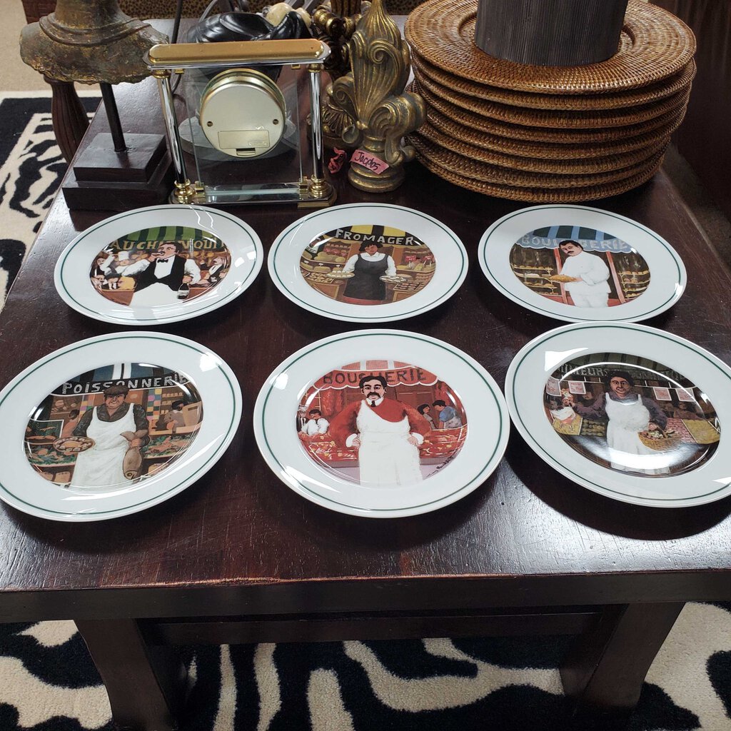 Set 6 Guy Buffet plates