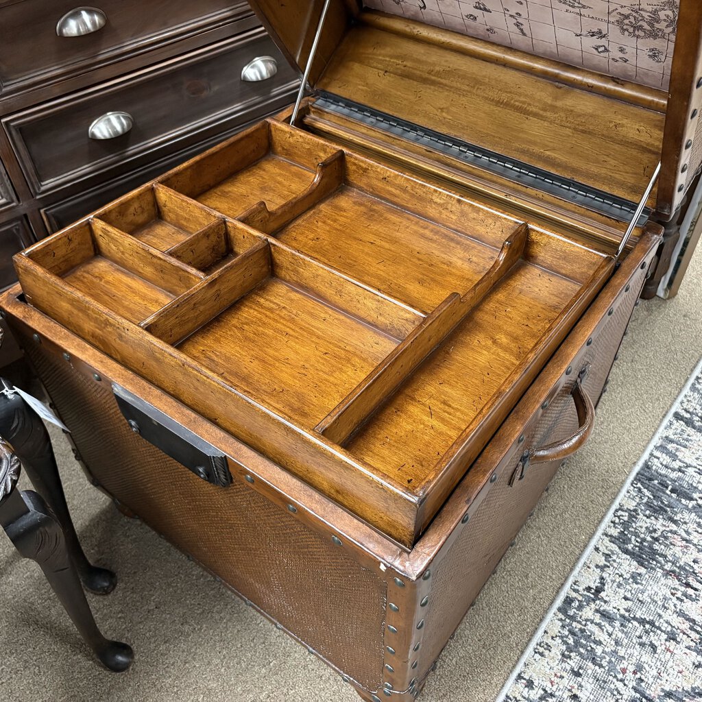 Island Estate Rattan Trunk End Table