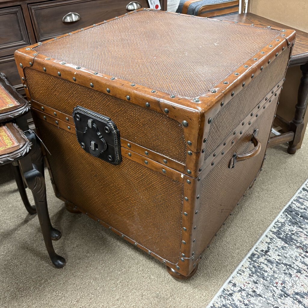 Island Estate Rattan Trunk End Table