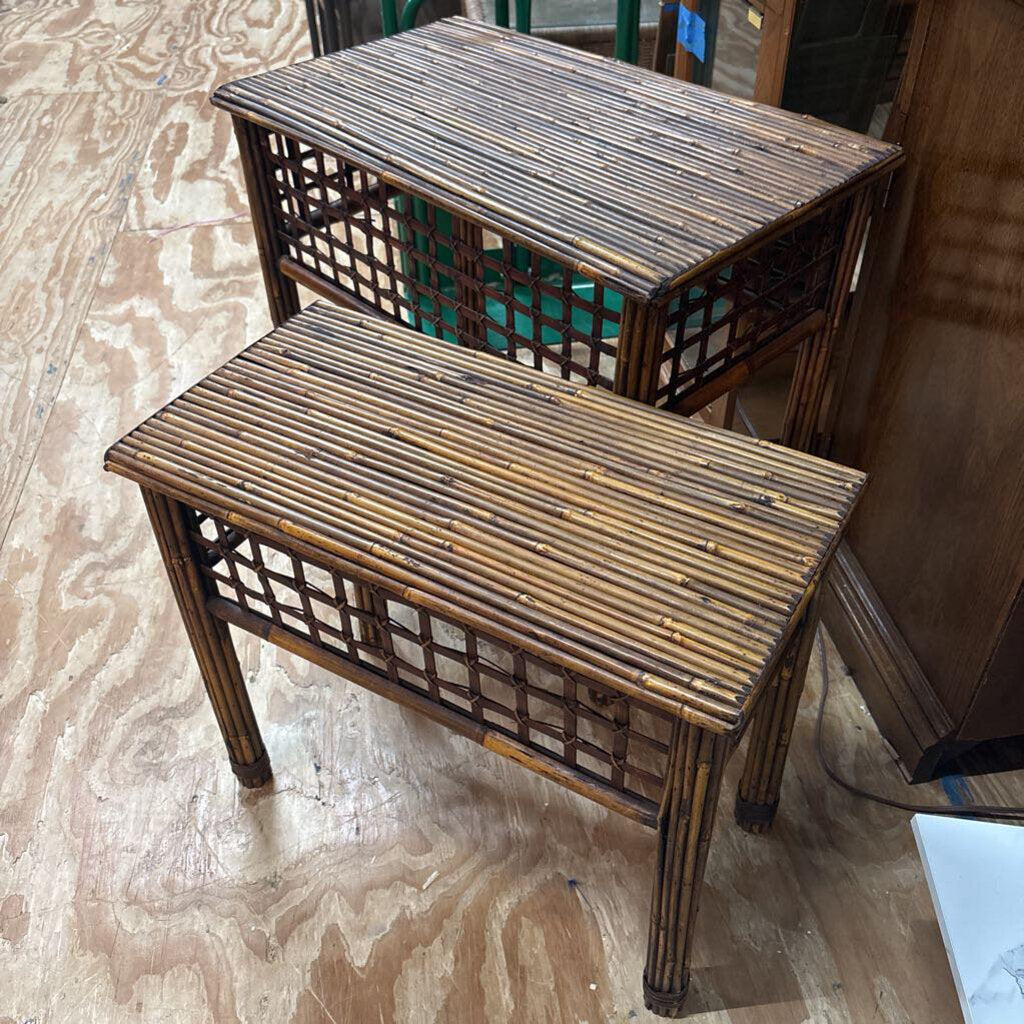 2pc Bamboo End Tables