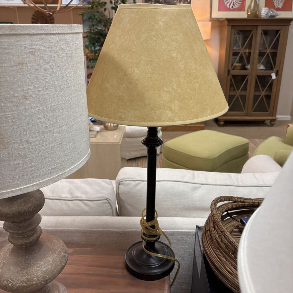 Metal Lamp Tan Shade