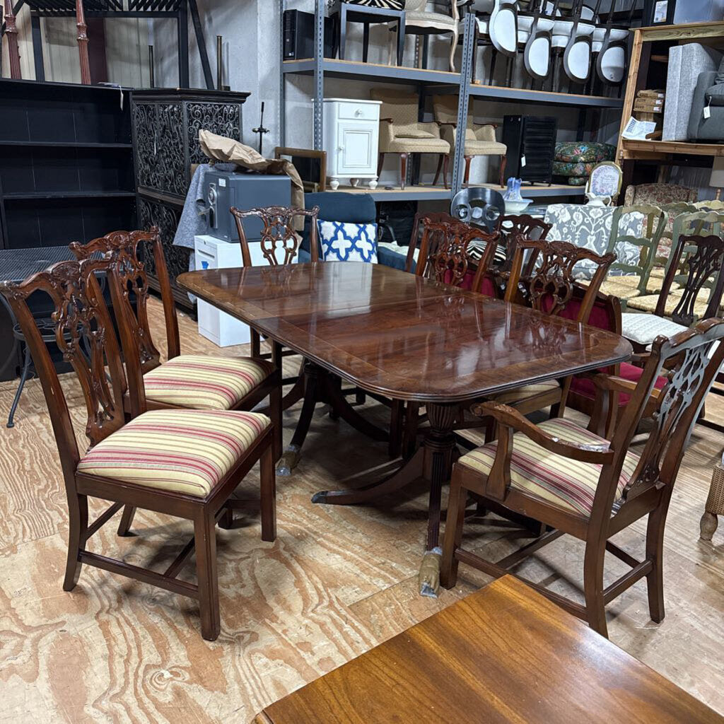 Set/6 Chippendale Style Dining Chairs