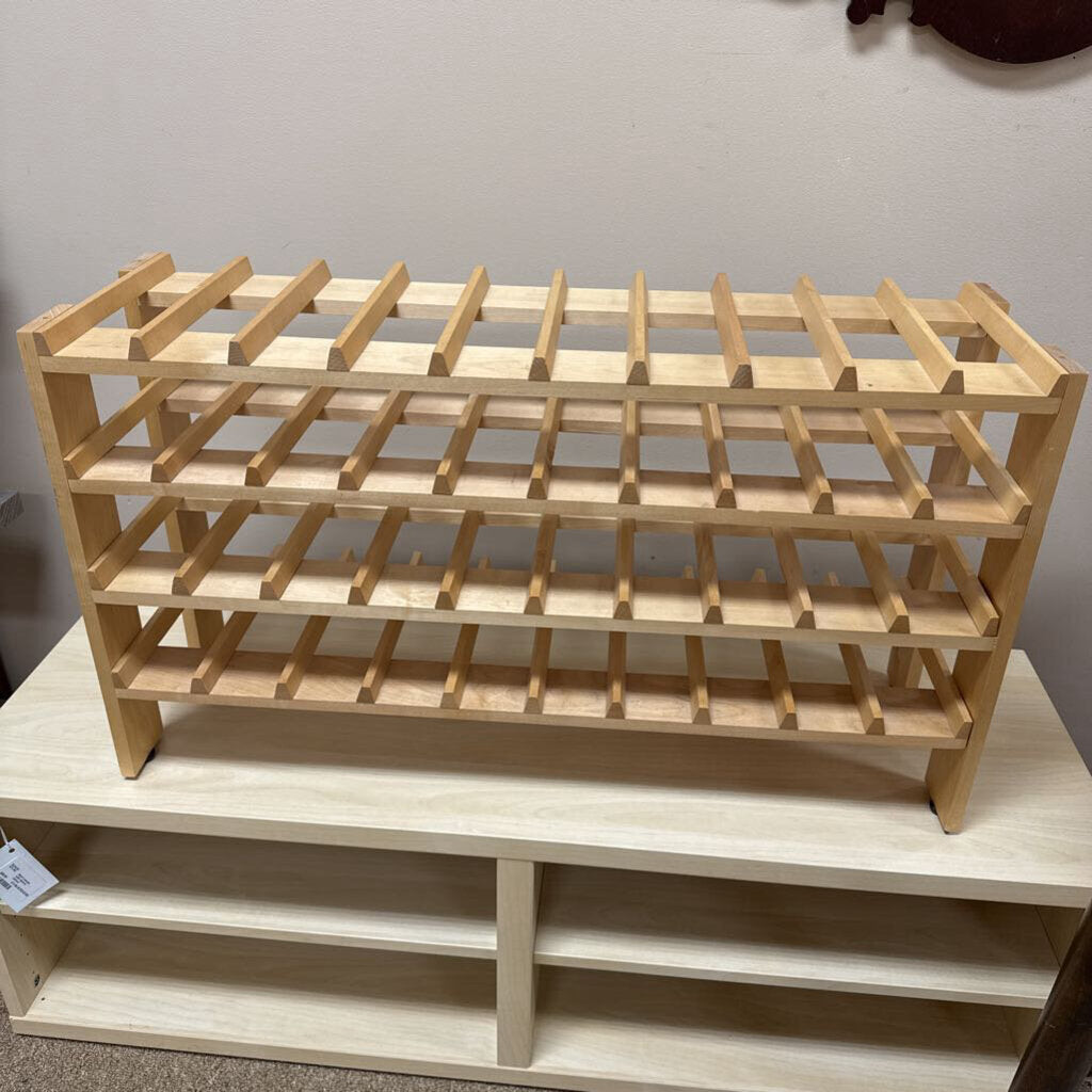 Wood Tabletop Wine Rack