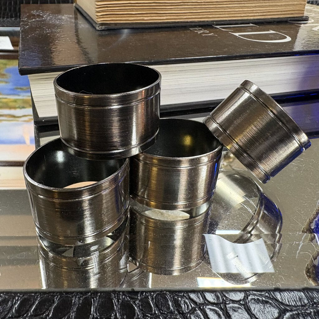 Set/4 Metal Napkin Rings