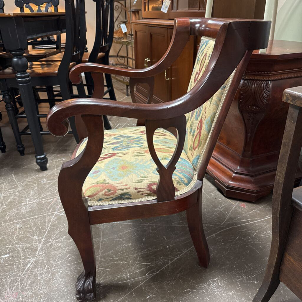 Wood arm chair