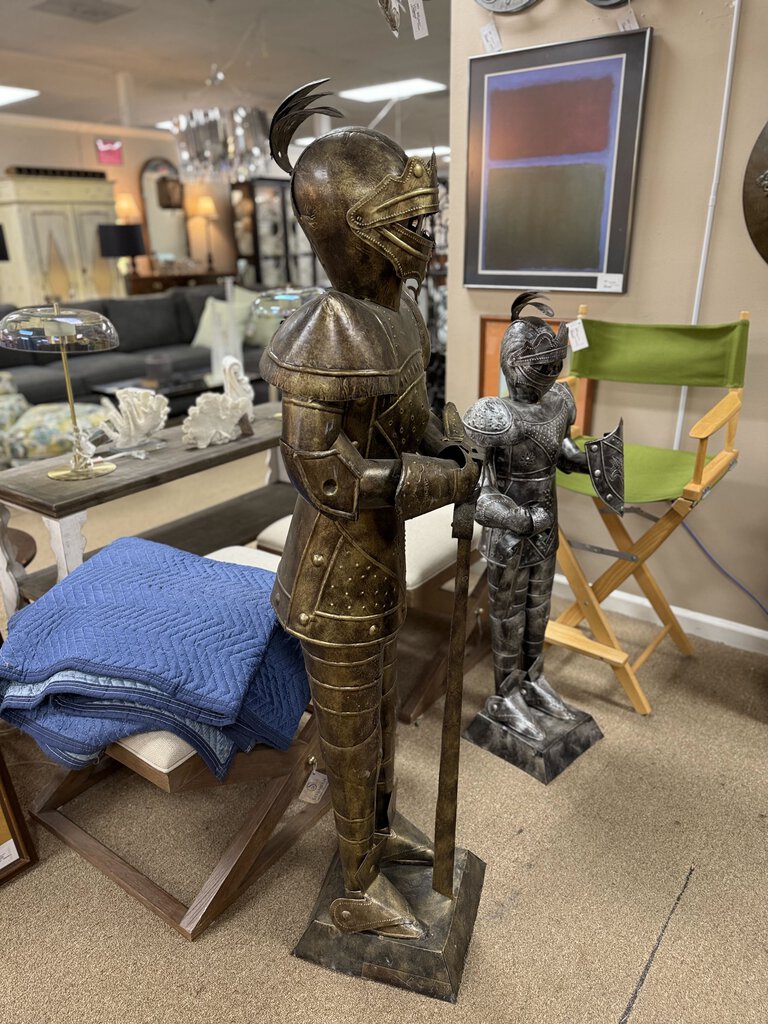 Knight in armor statue