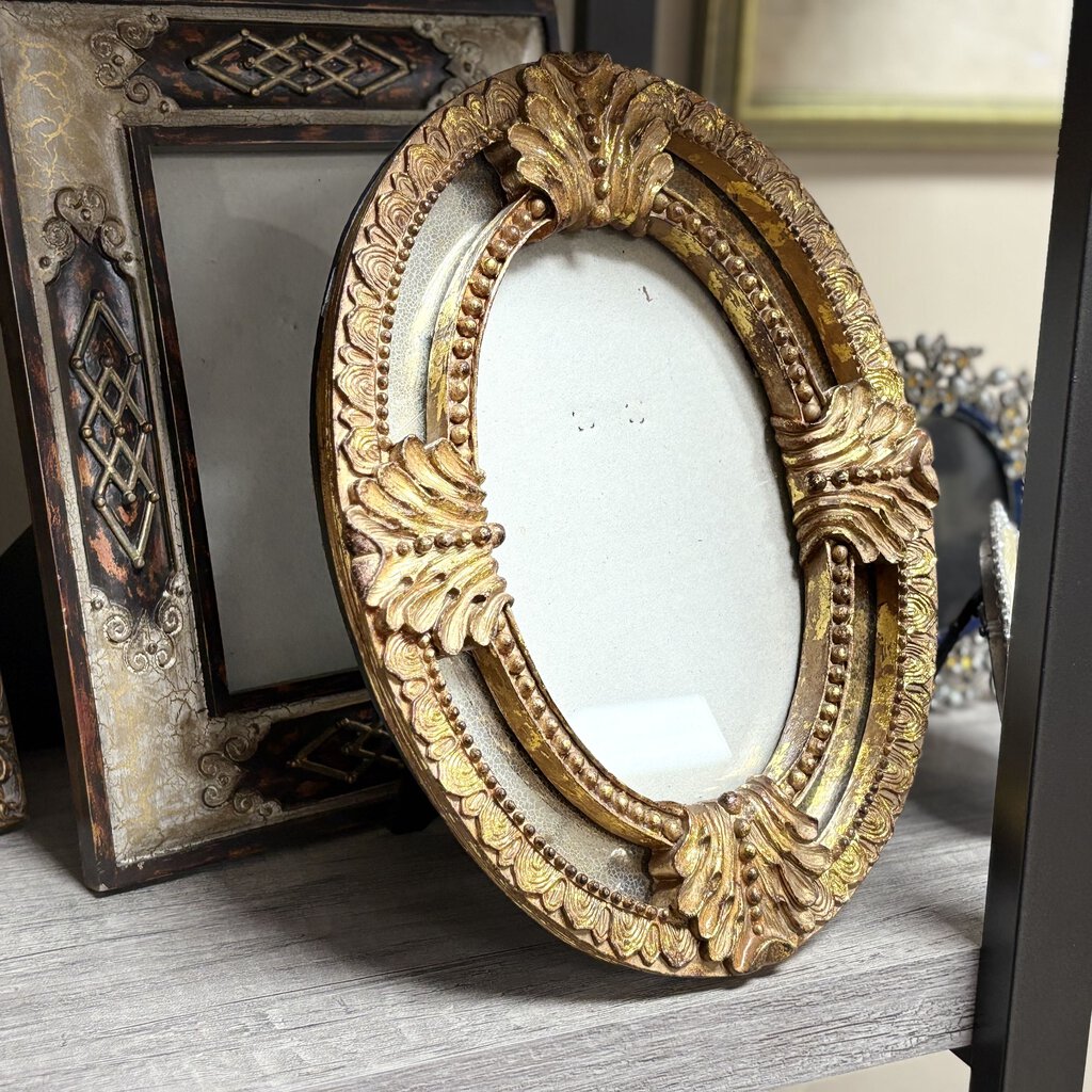 5x7 Mirrored Oval Photo Frame