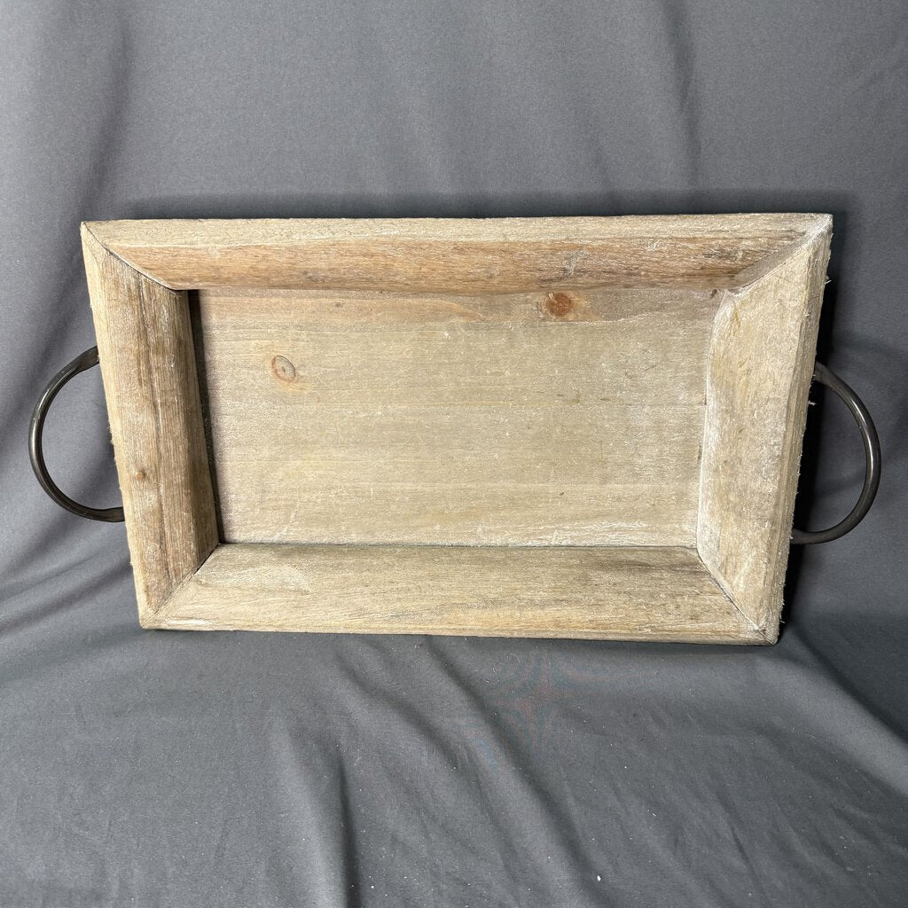 Rough wood serving tray