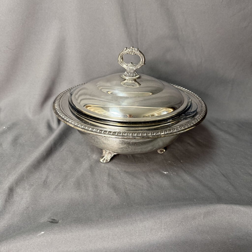 English regency Sheridan covered dish