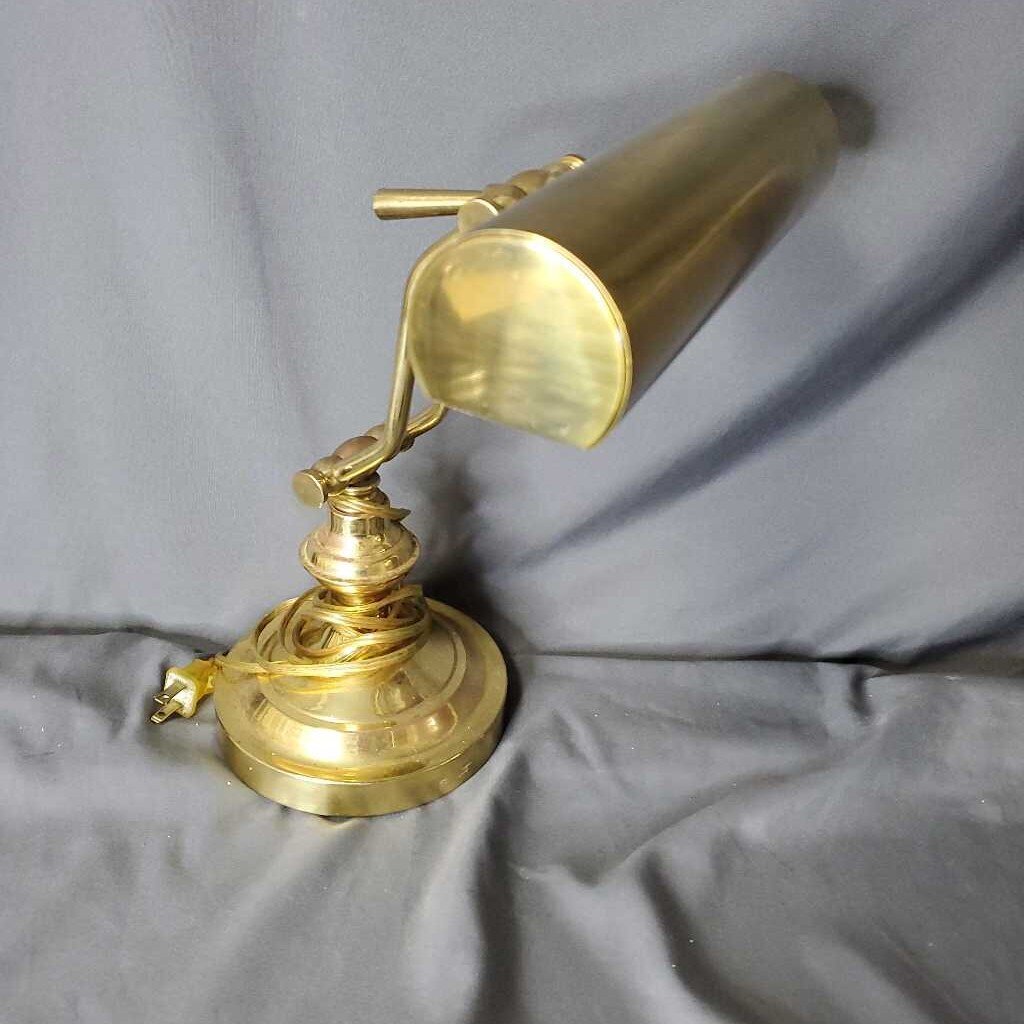 Brass desk lamp