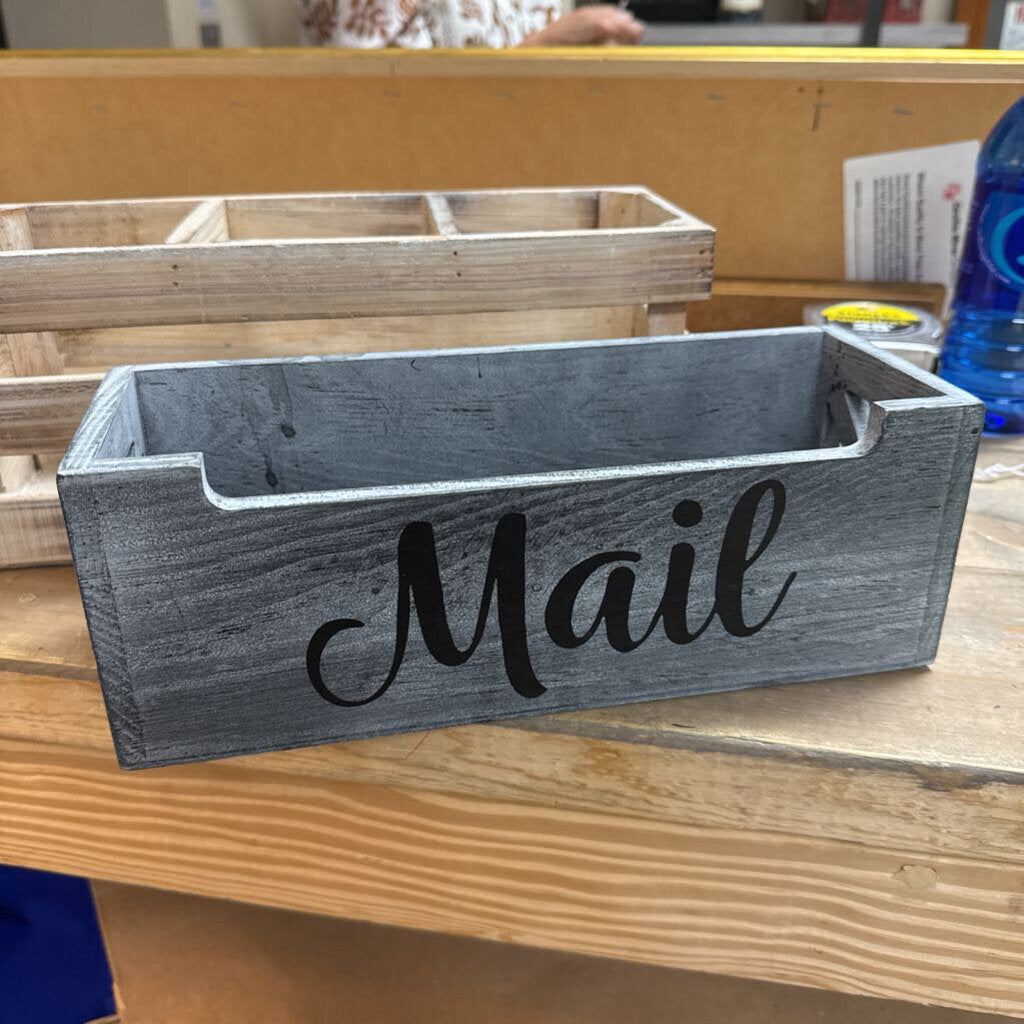 Grey mail crate