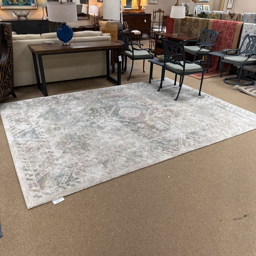 Cream with pastels rug