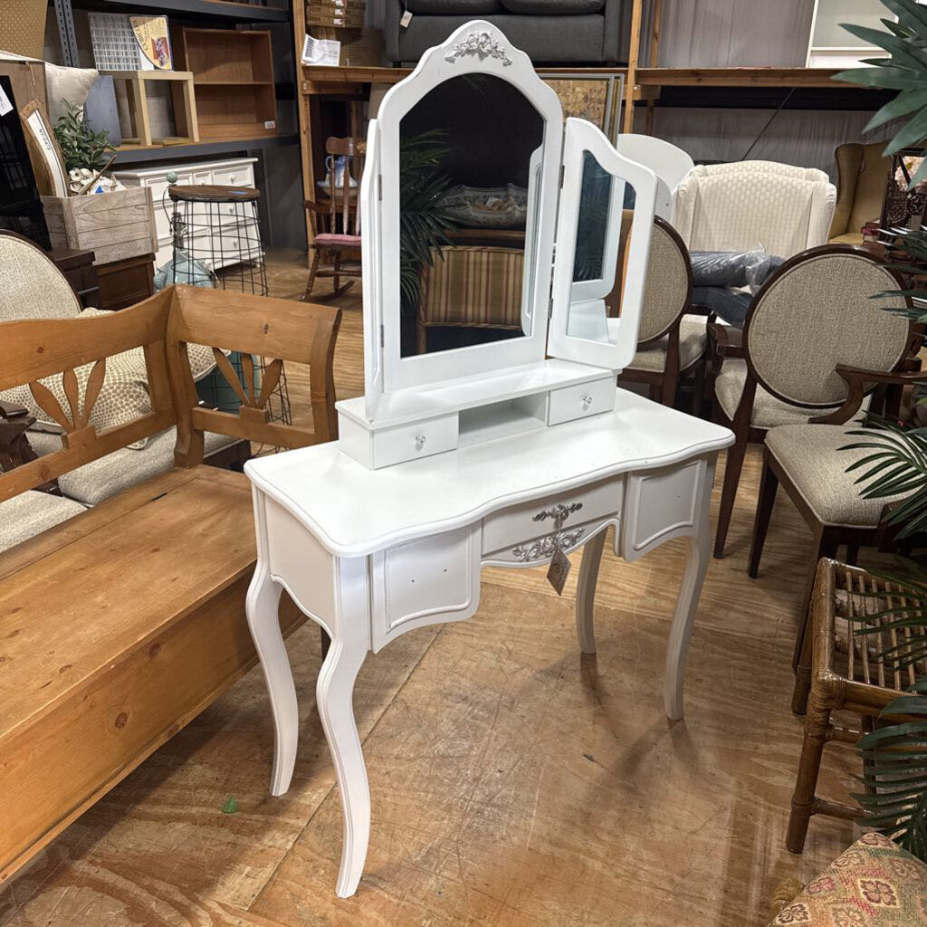 vanity + stool