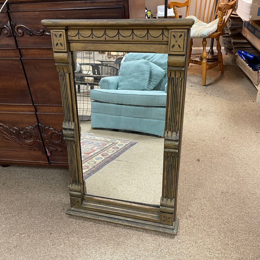 Antique Wood Mirror