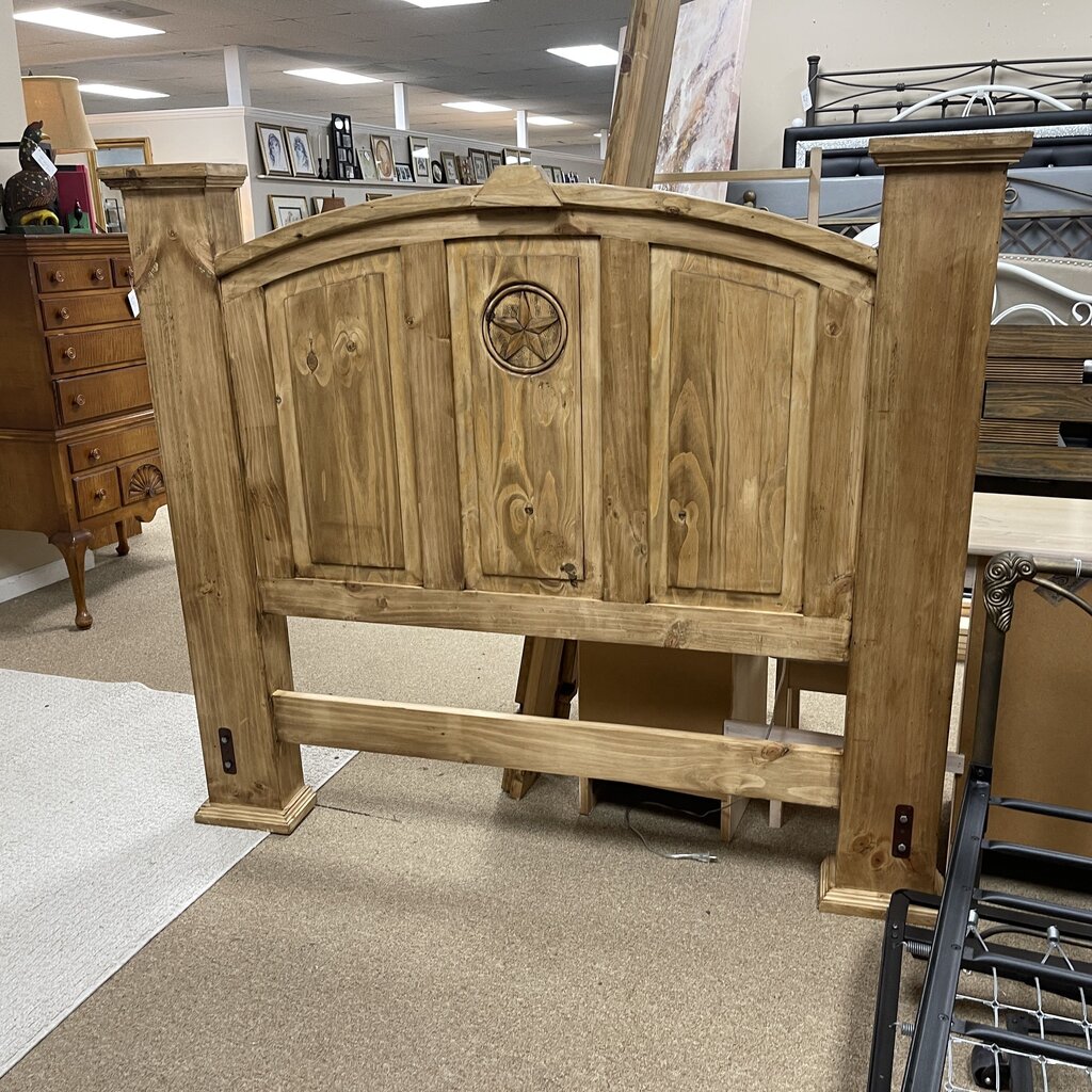 Wood Headboard w/Star Detail