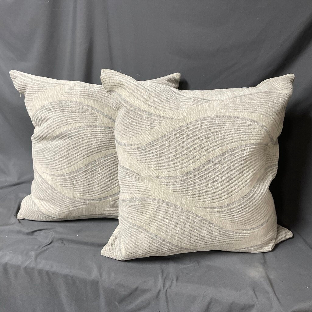 Pair Down Wavy Print Pillows