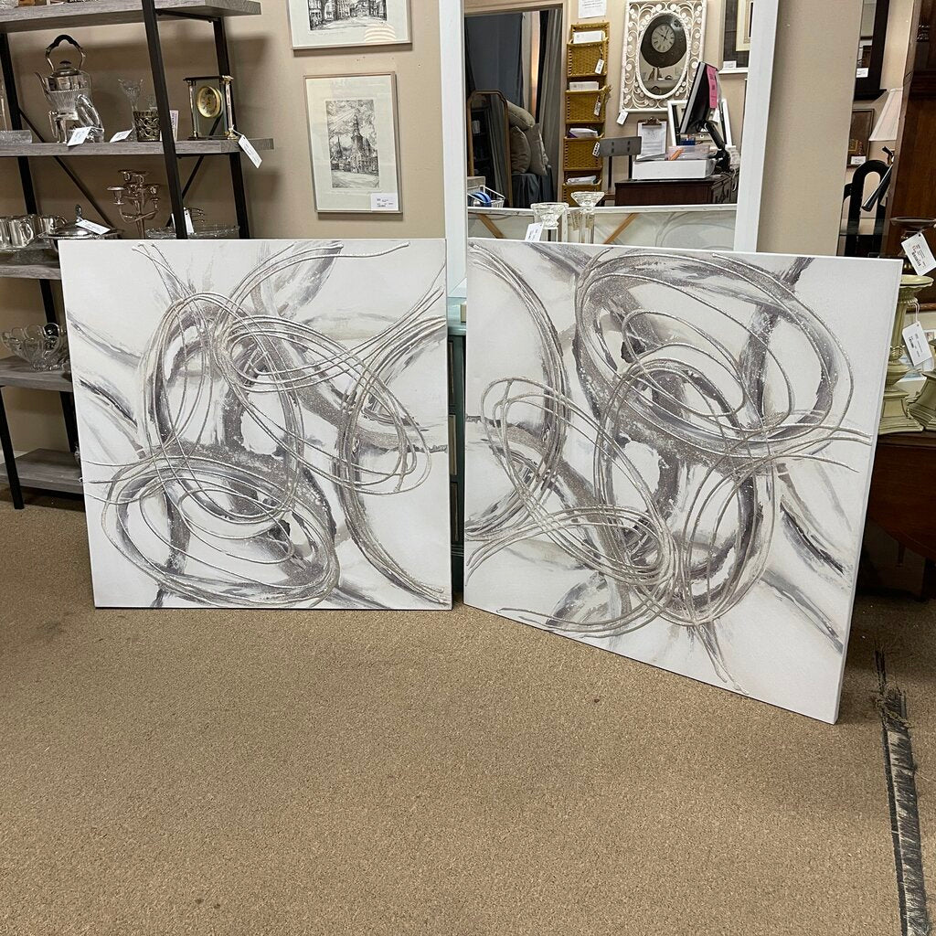 Pair Abstract Canvas