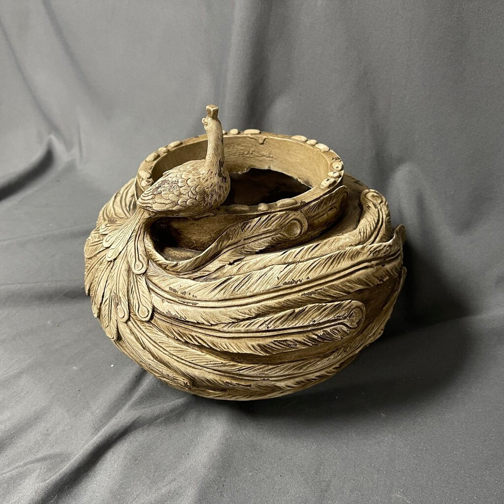 Distressed Peacock Bowl