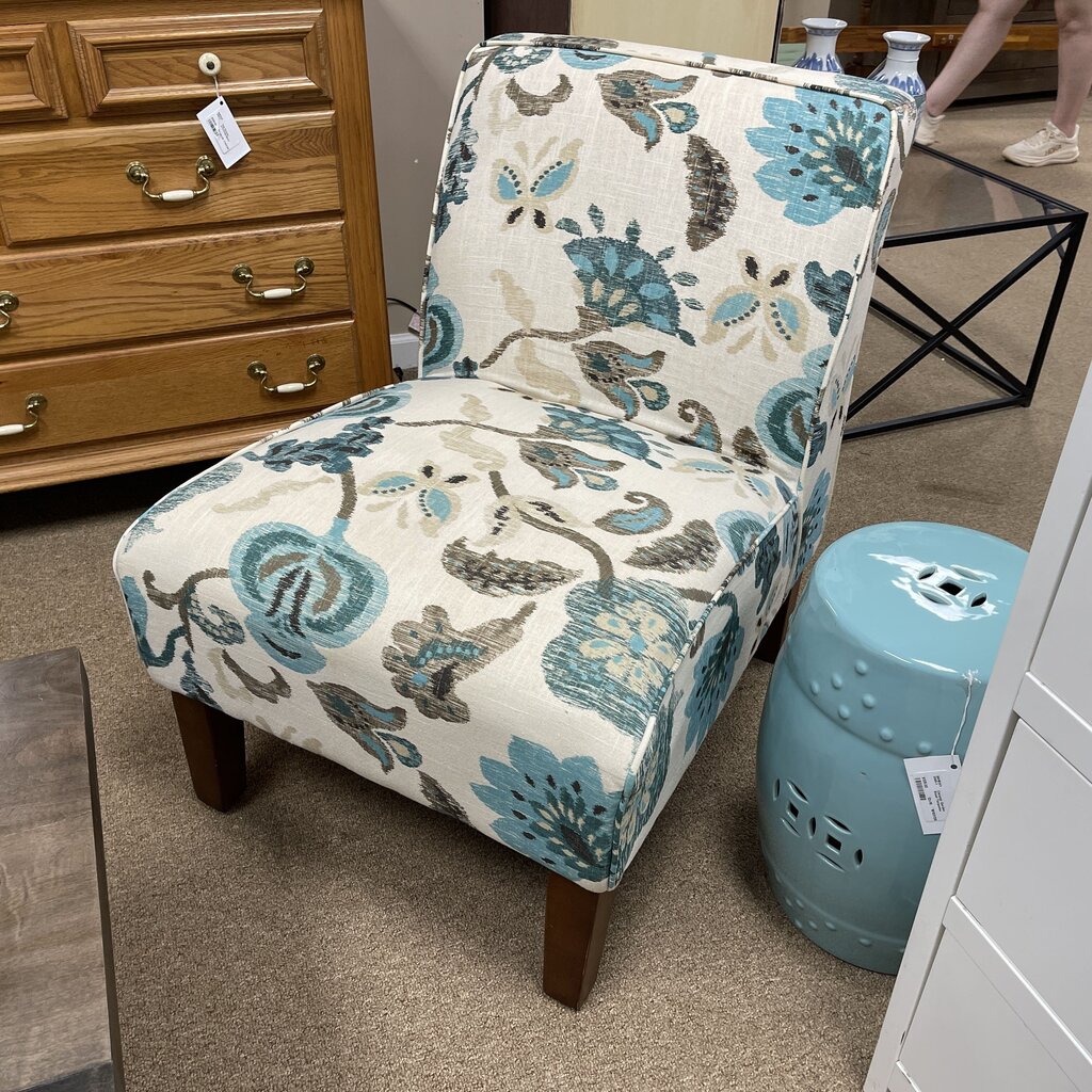Floral Slipper Chair