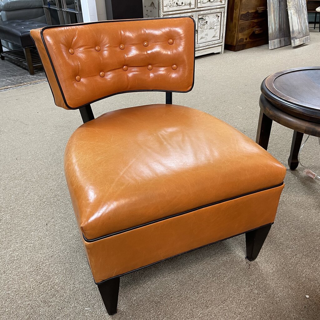 Pair Leather Chairs
