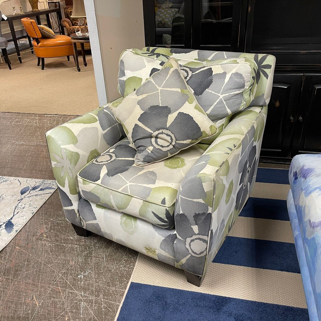 Floral Accent Chair