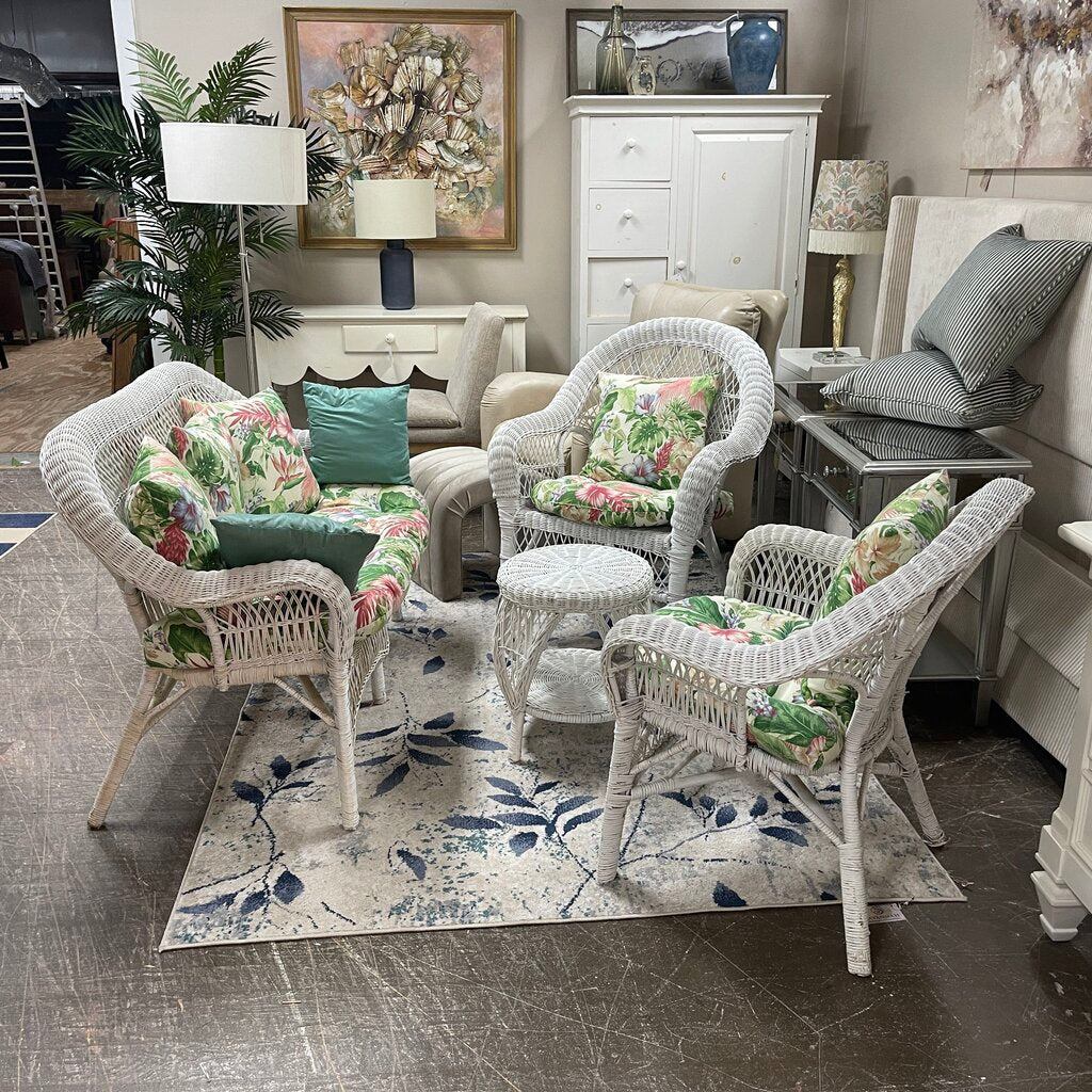 4-pc Wicker Patio Set