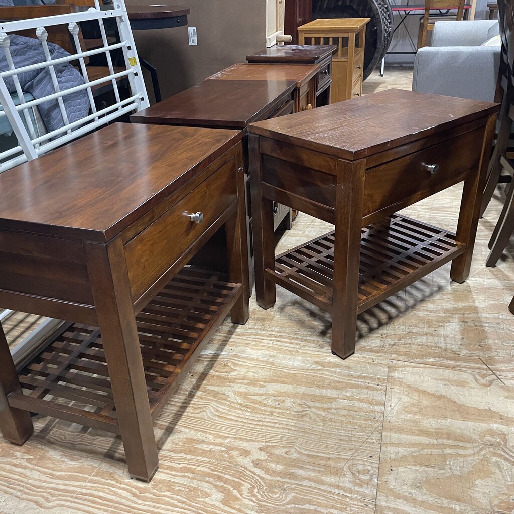 Pair Mission Style Nightstands