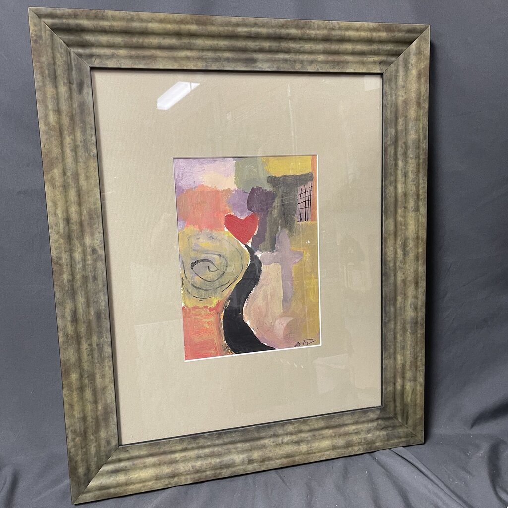 Abstract Heart Print
