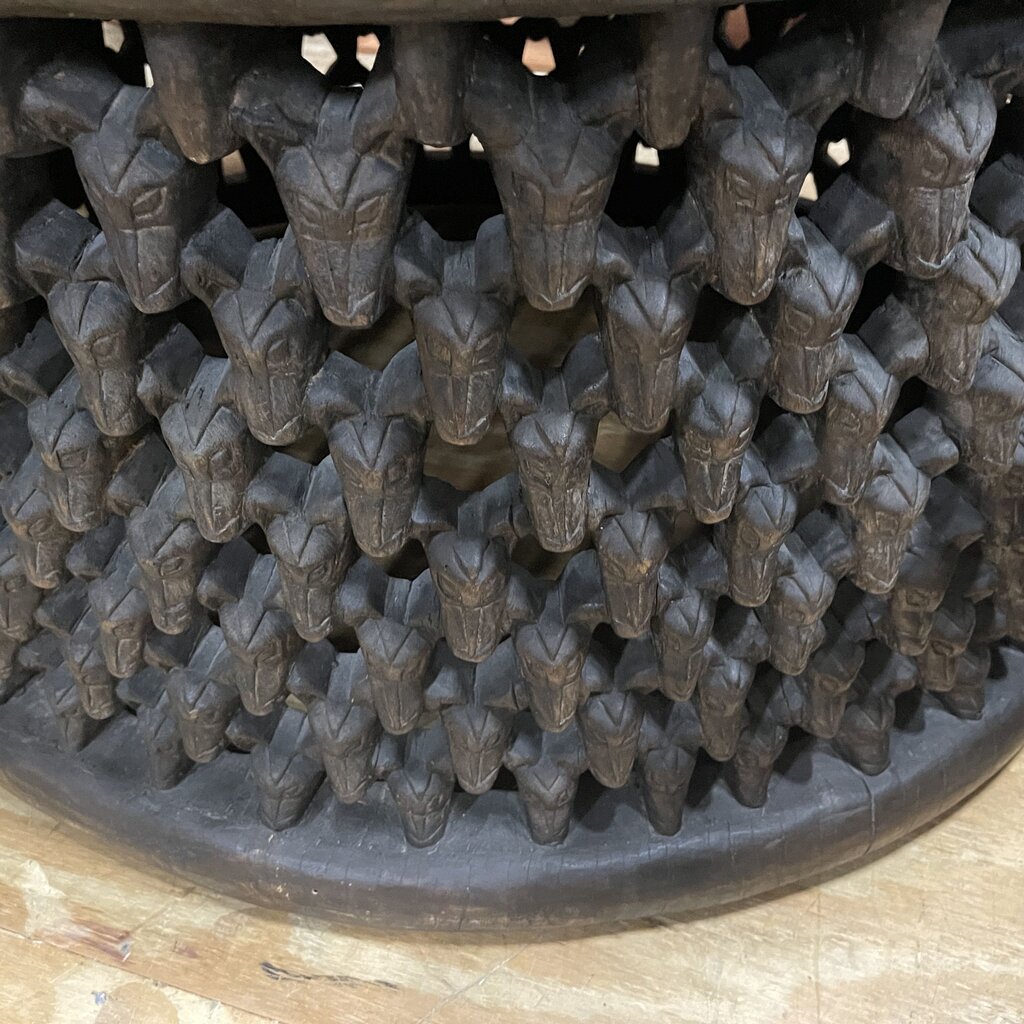 Hand Carved African Coffee + End Table