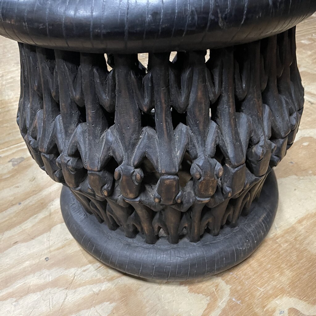 Hand Carved African Coffee + End Table