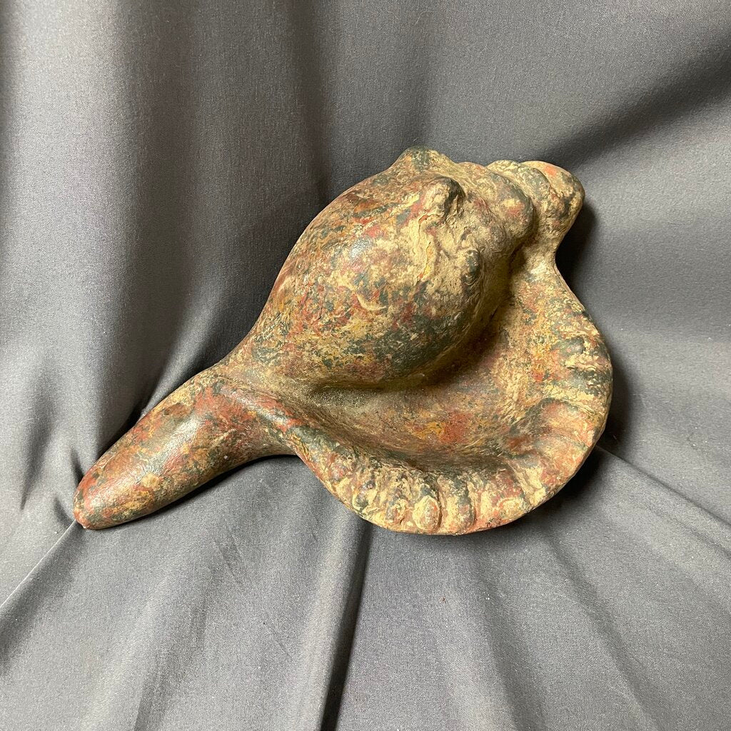 Cast Concrete Conch Shell Doorstop