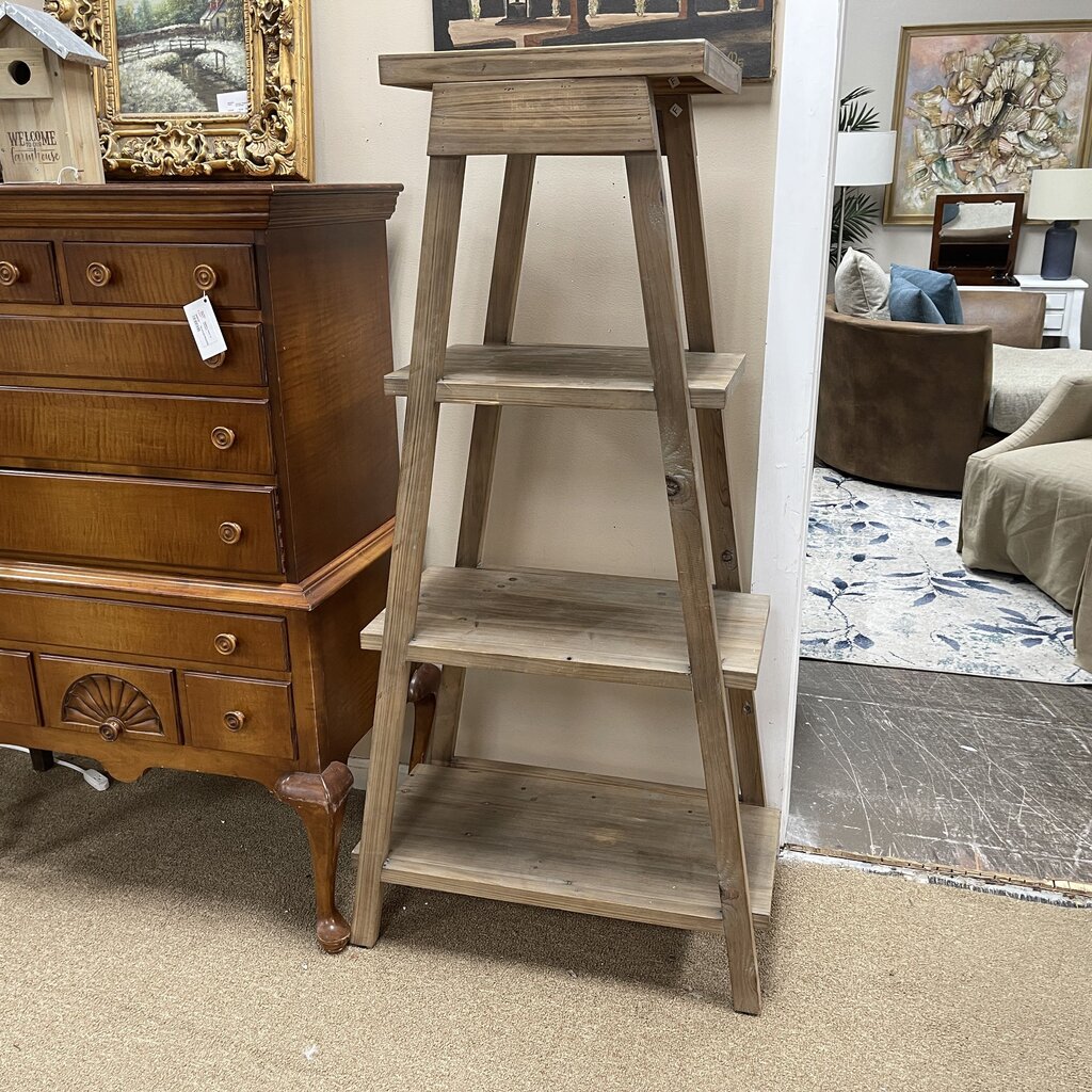 Rustic Style A-Frame Bookshelf