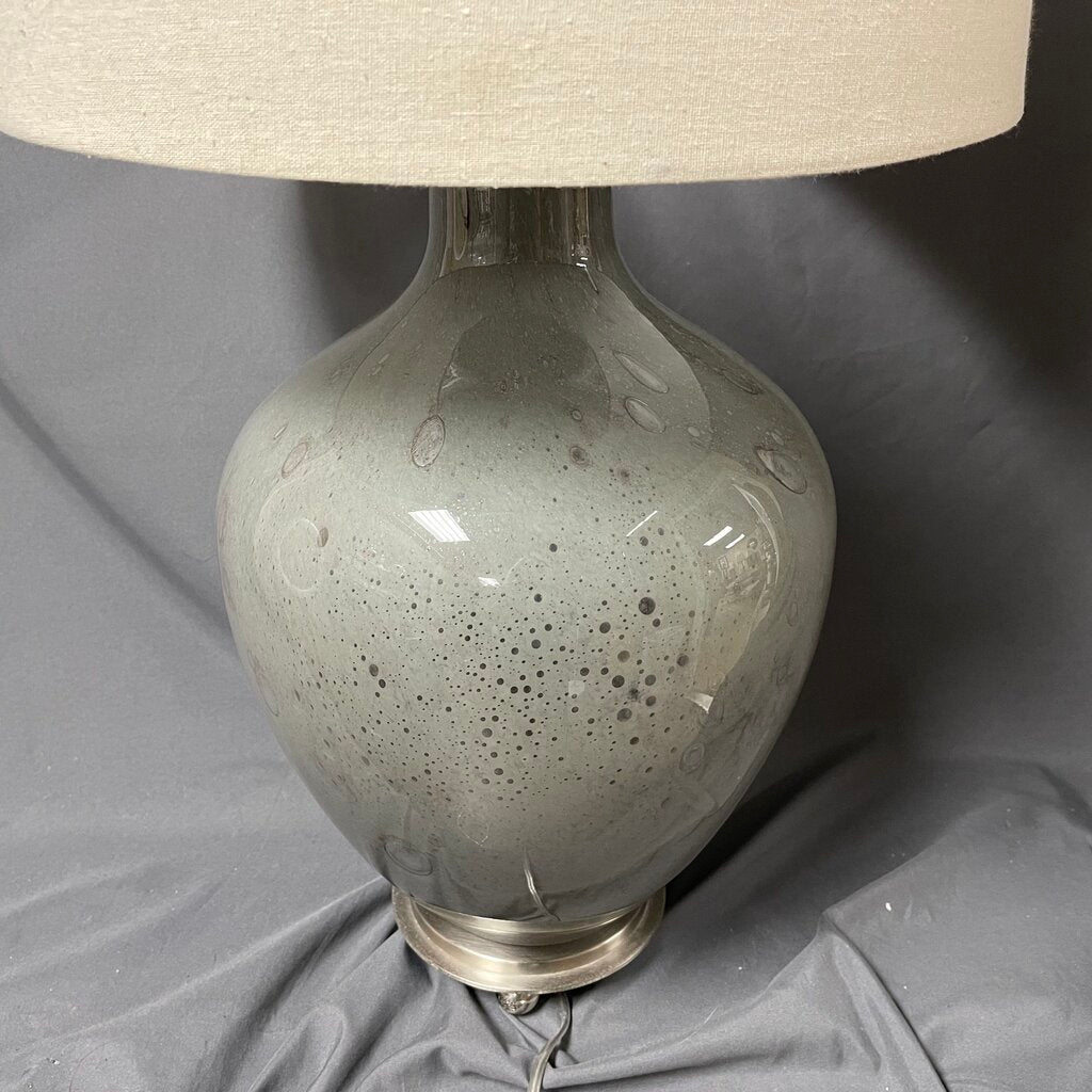 Heavy Glass Table Lamp