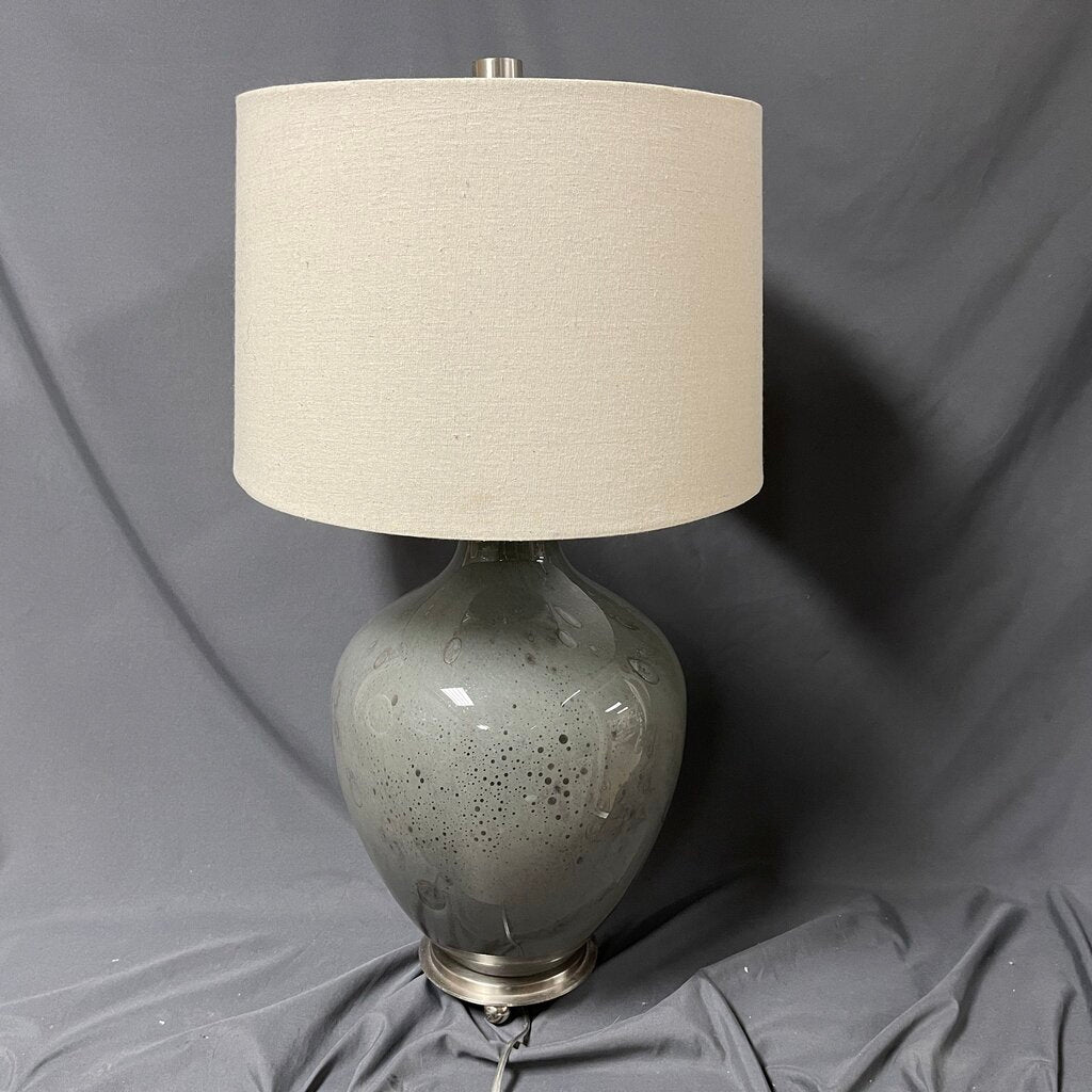 Heavy Glass Table Lamp