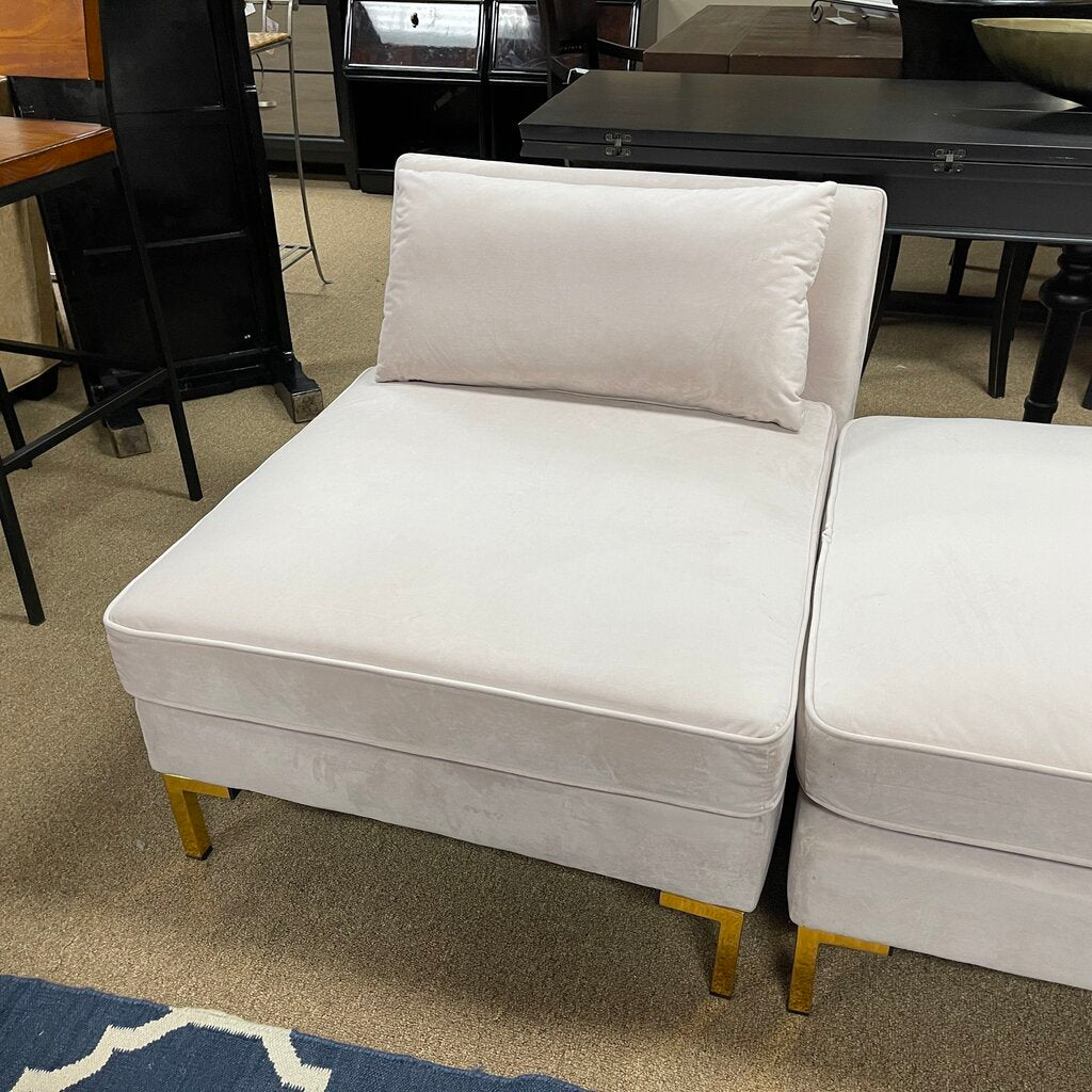 Velvet Slipper Chair