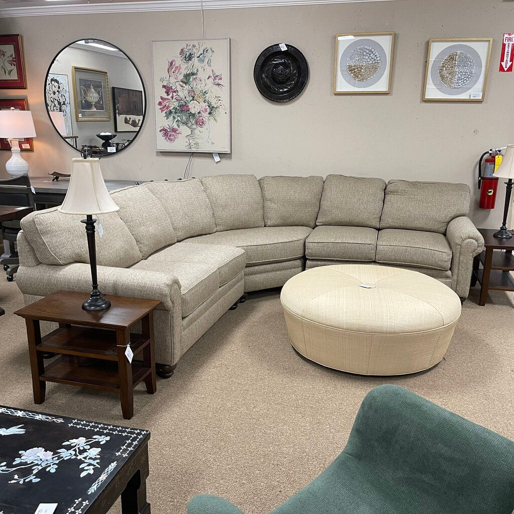 3-pc Curved Sectional Sofa