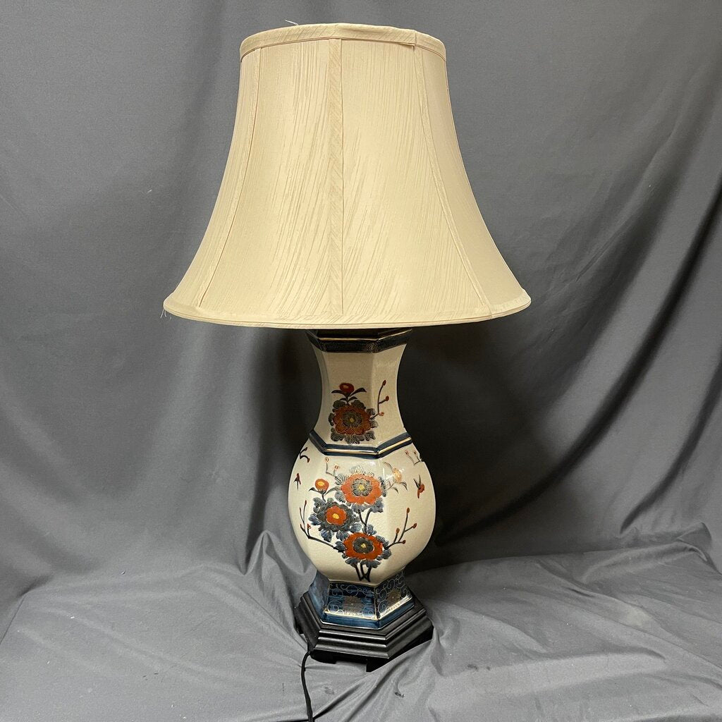 Floral Chinoiserie Table Lamp