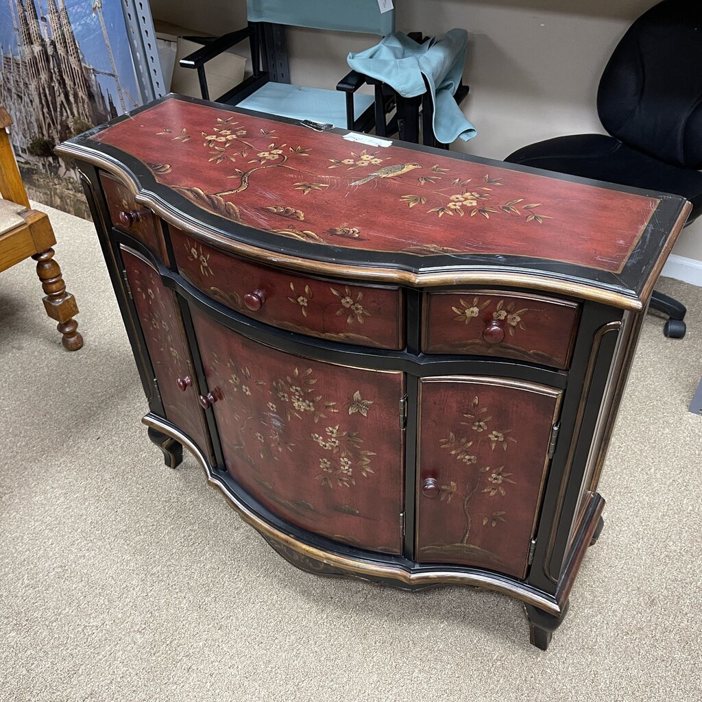 Slate Top Painted Console Cabinet