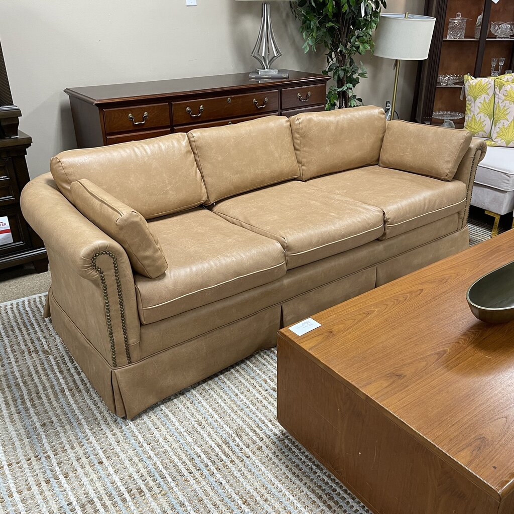 Faux Leather Sofa