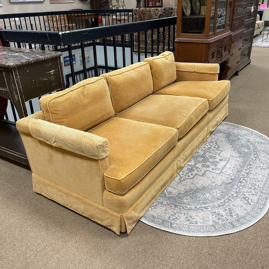 Mid Century Corduroy Sofa