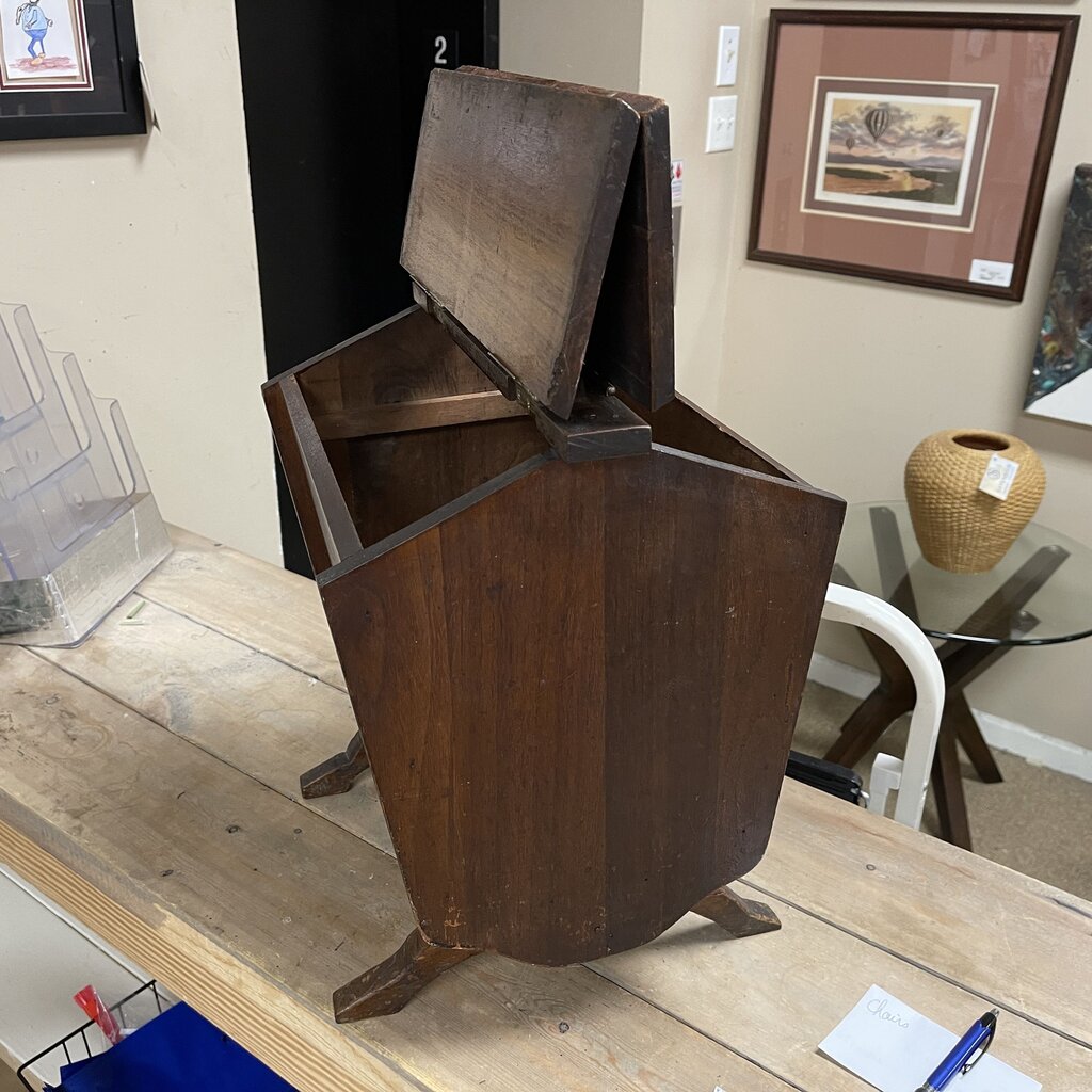 Antique Wood Knitting Box