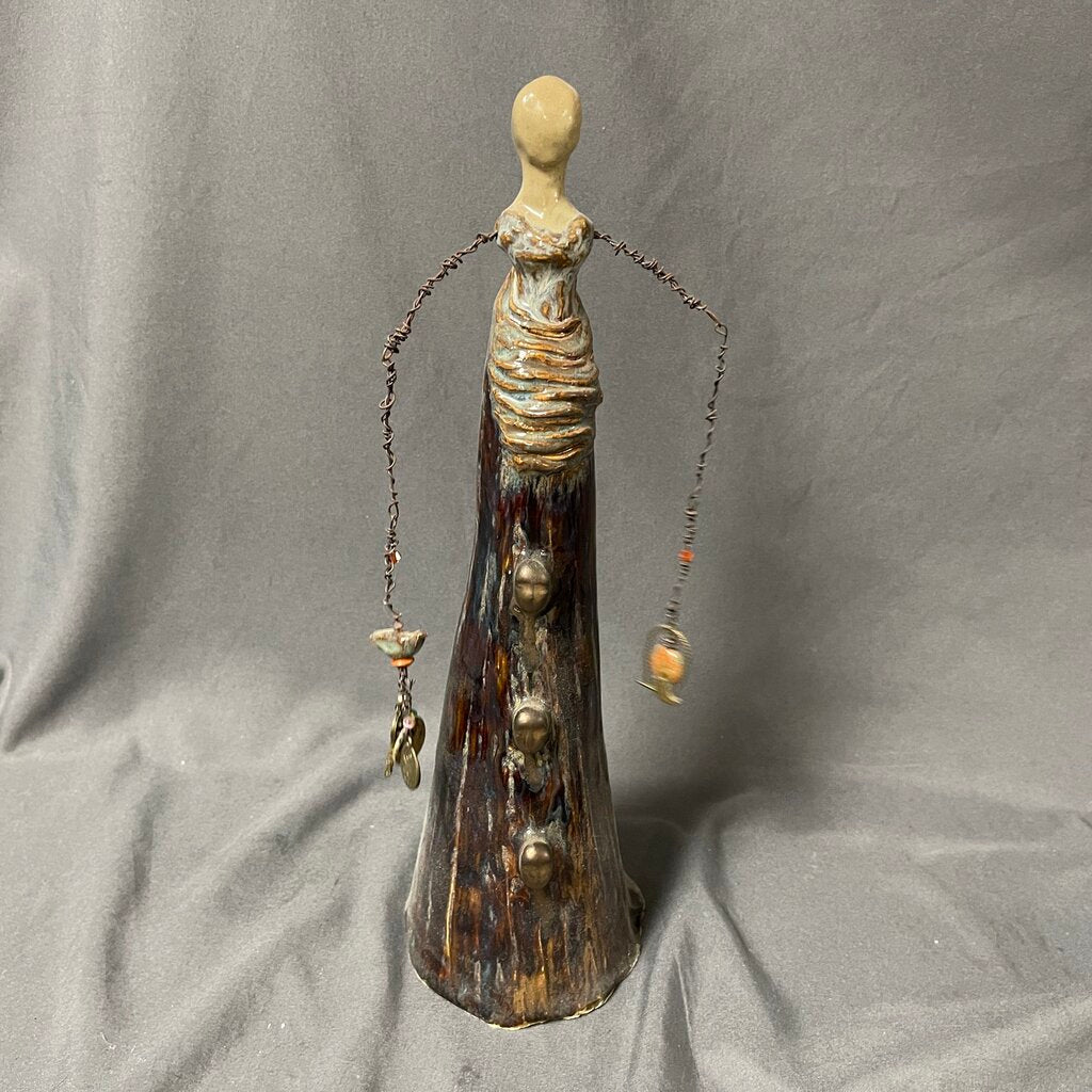 Savannah Artist Abstract Bird Lady Statue