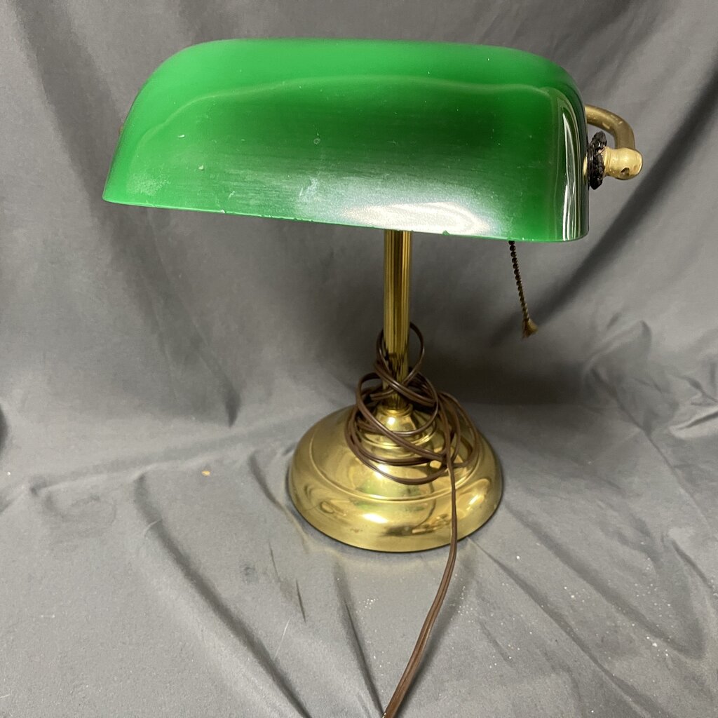 Brass Banker's Lamp