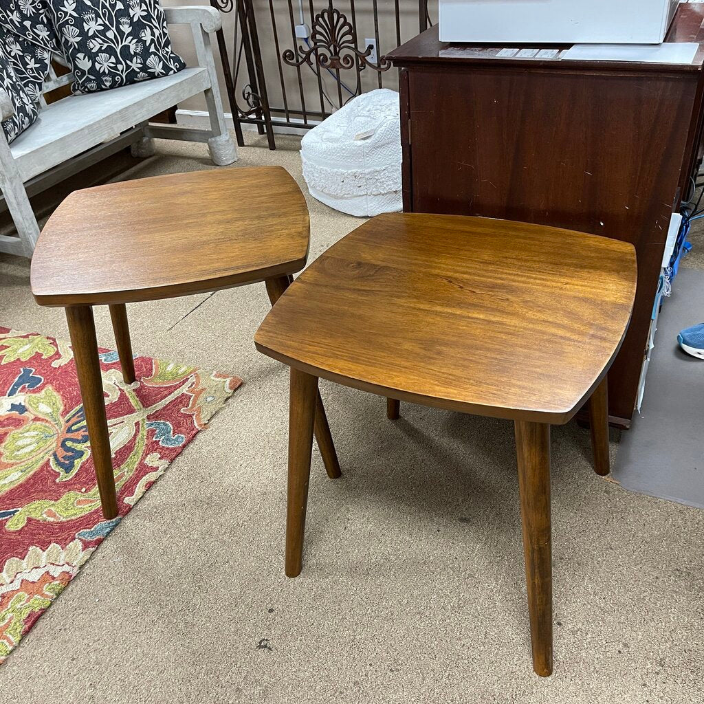 Pair Mid Century Style Side Tables