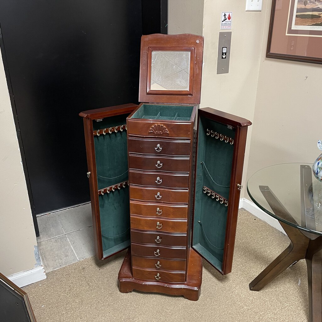 Cherry Jewelry Armoire